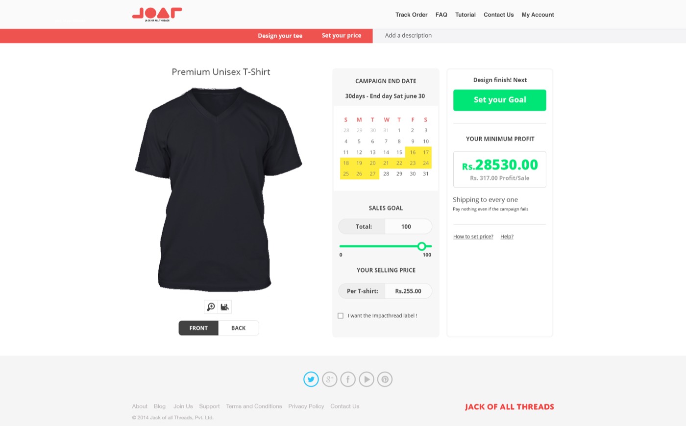 Set your price
