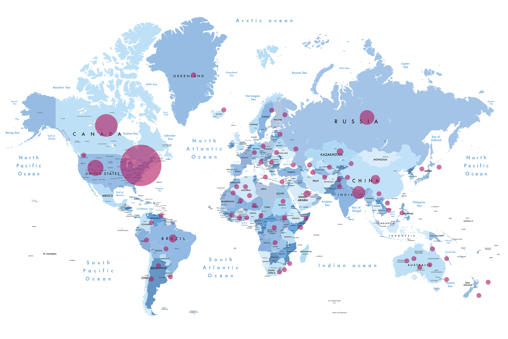 Applications by geography